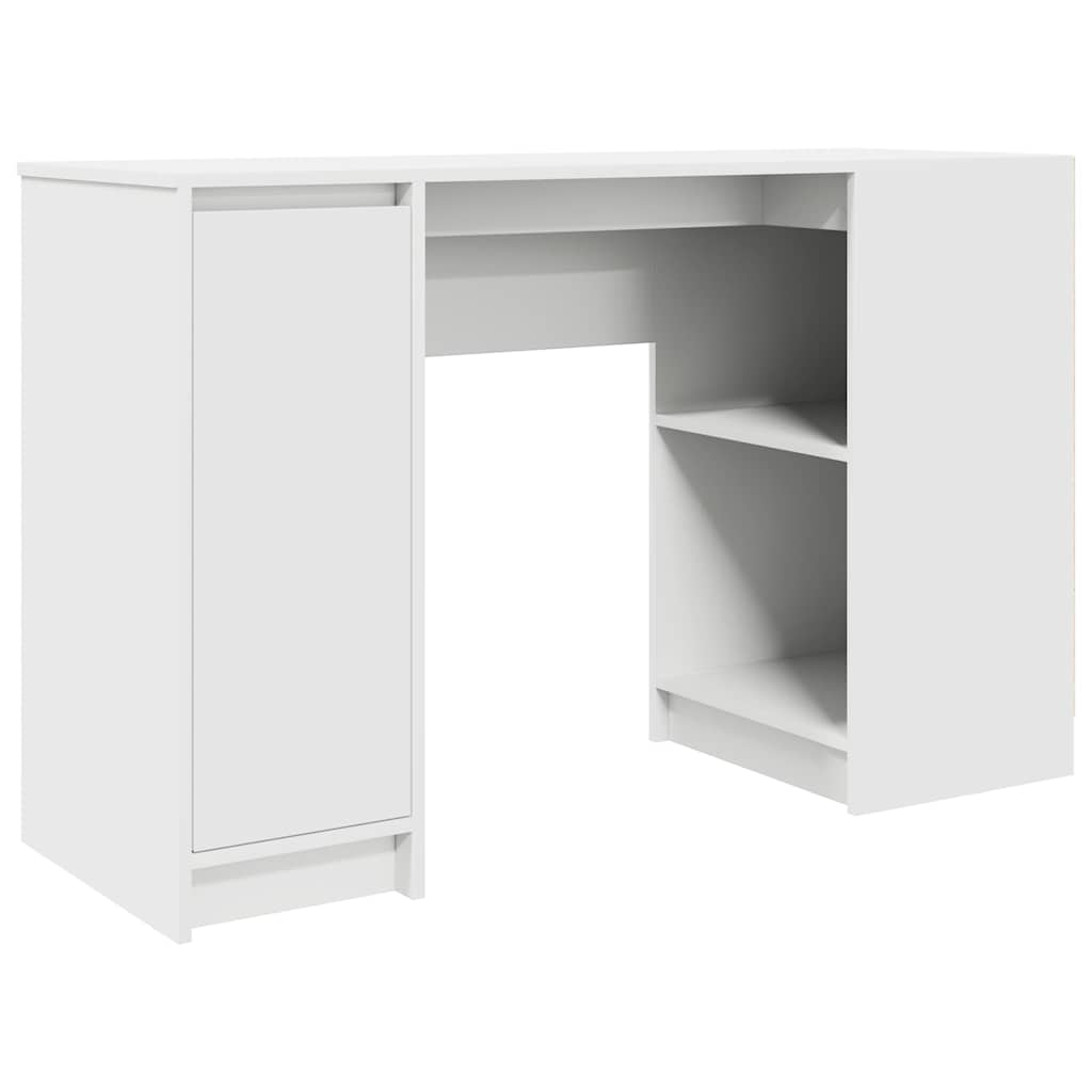 Desk White 120x42x76 cm Engineered Wood